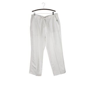 Cubavera Linen Blend Pants White Drawstring Casual NWT Mens Size XXL